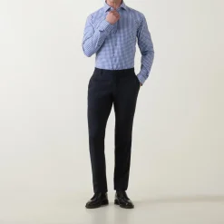 Gingham Check Single-Cuff Shirt