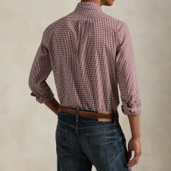 Gingham Check Stretch Shirt