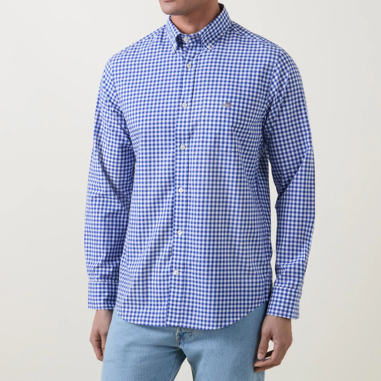 Gingham Poplin Shirt