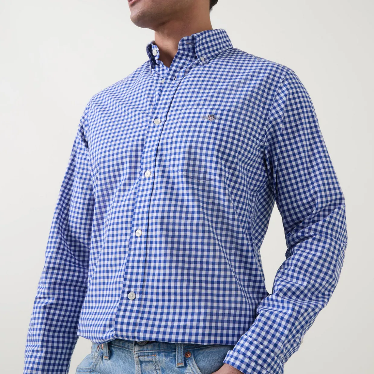 Gingham Poplin Shirt