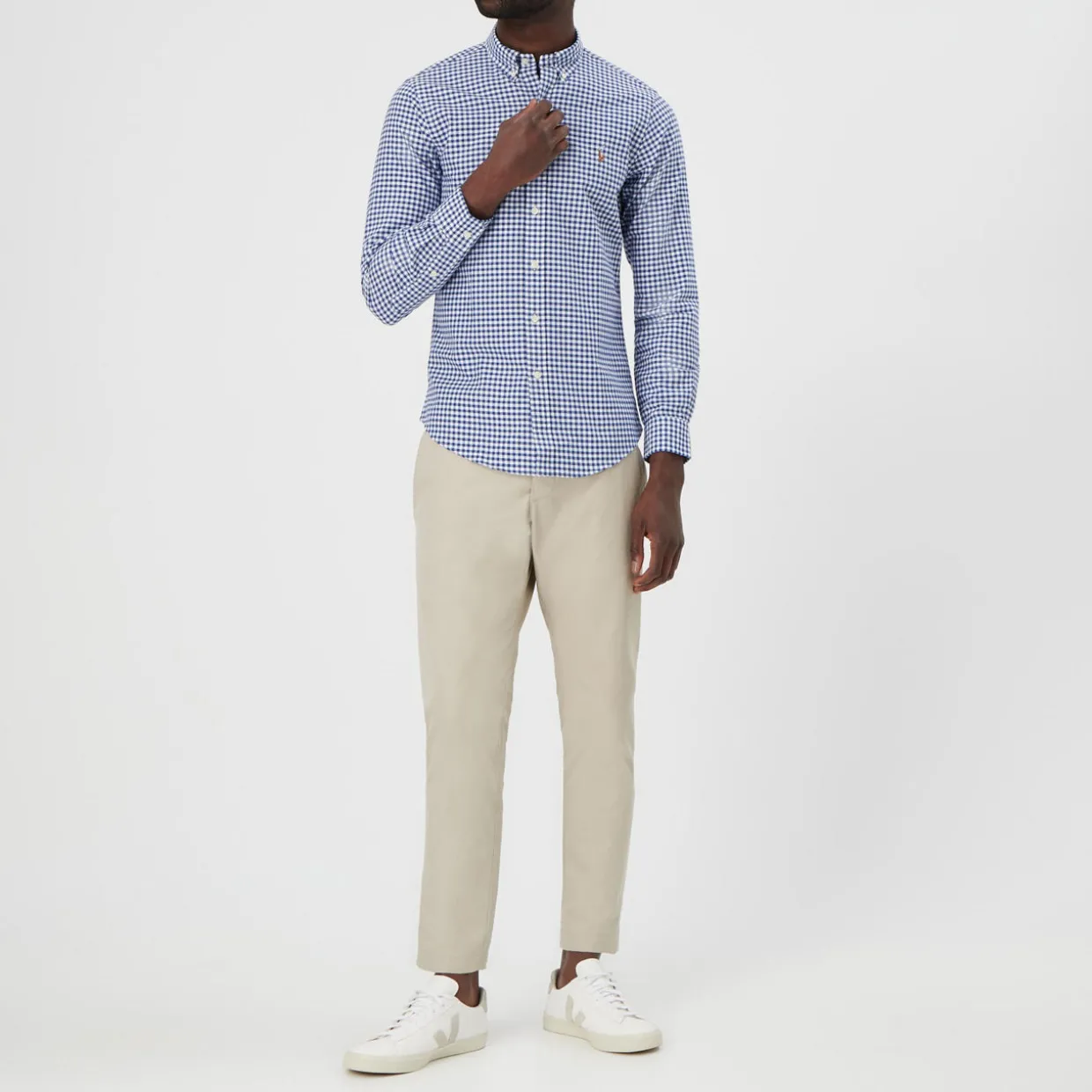 Gingham Slim Fit Oxford Shirt