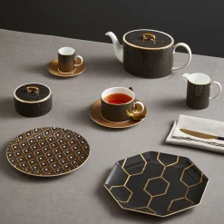 Gio Gold Teacup & Saucer Set
