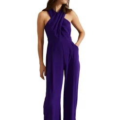 Giorgia Crossover Wide-Leg Jumpsuit