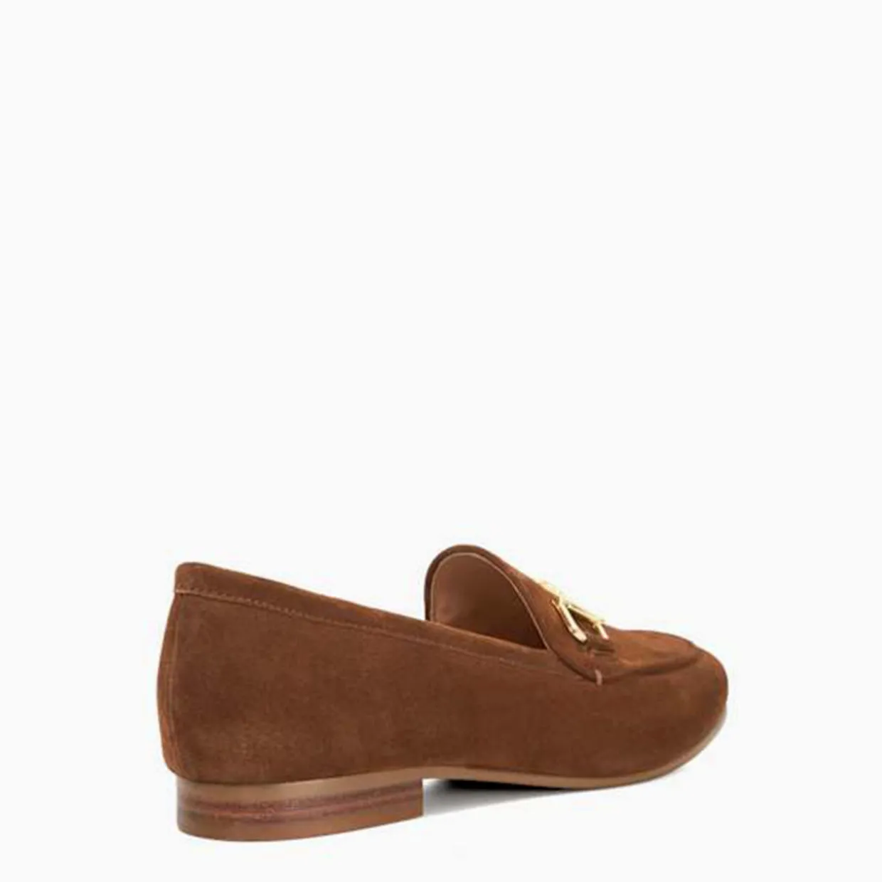 Glair Suede Snaffle Trim Loafers