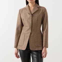Glauco Check Single-Breasted Blazer