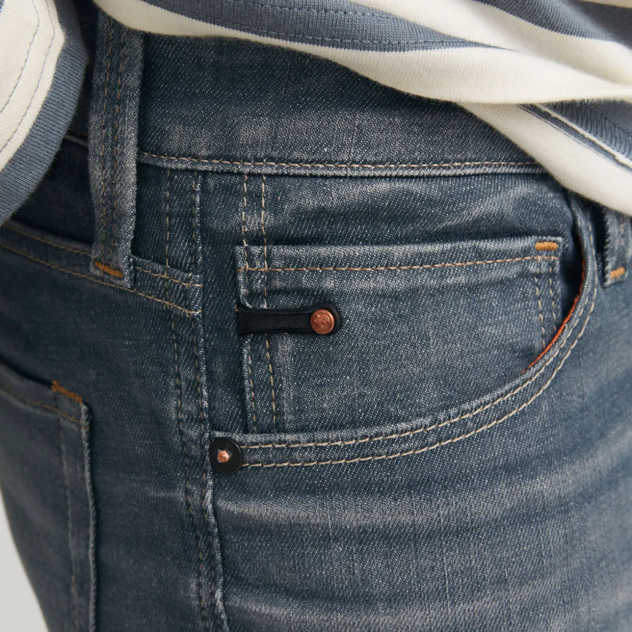 Glenn Mid-Rise Slim Leg Jeans