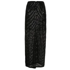 Glira Sequin Embellished Flared Skirt