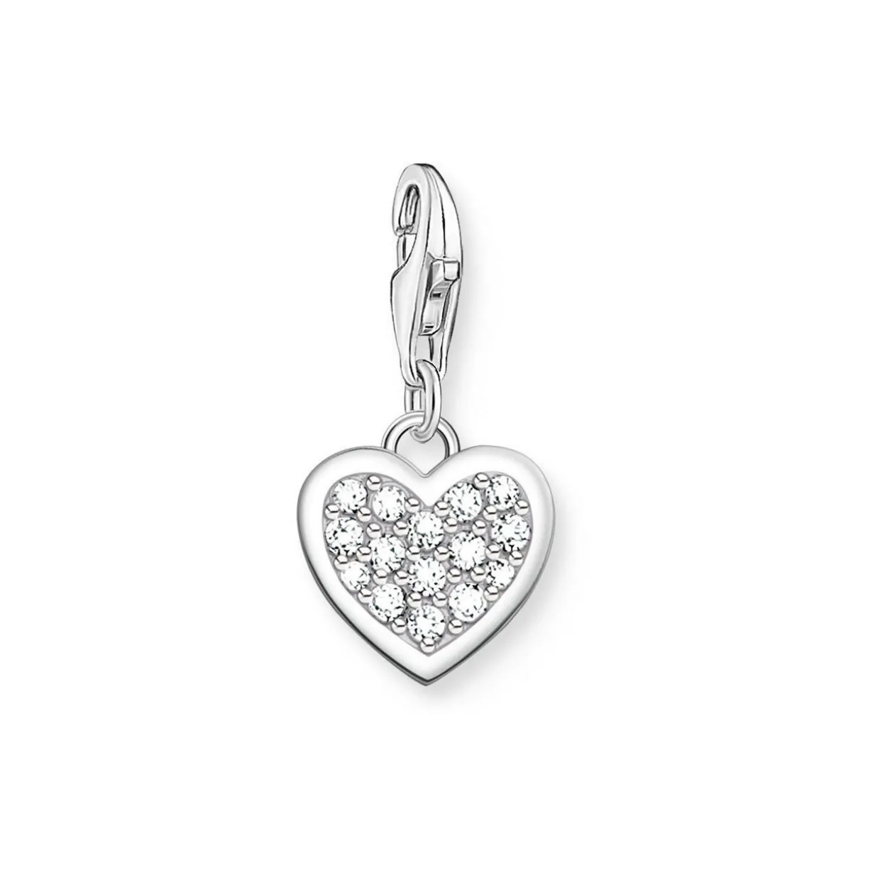 Glitter Heart Charm