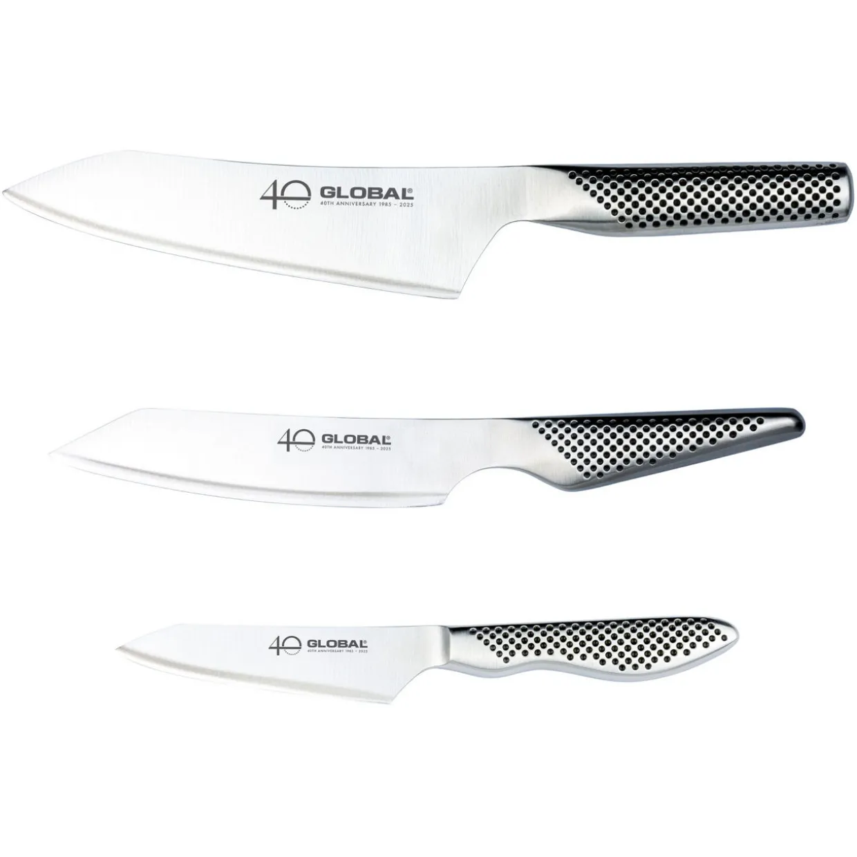 Global 40th Anniversary Knife Three-Piece Set