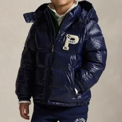 Glossed Hooded Down Puffer Jacket 3-7 Years