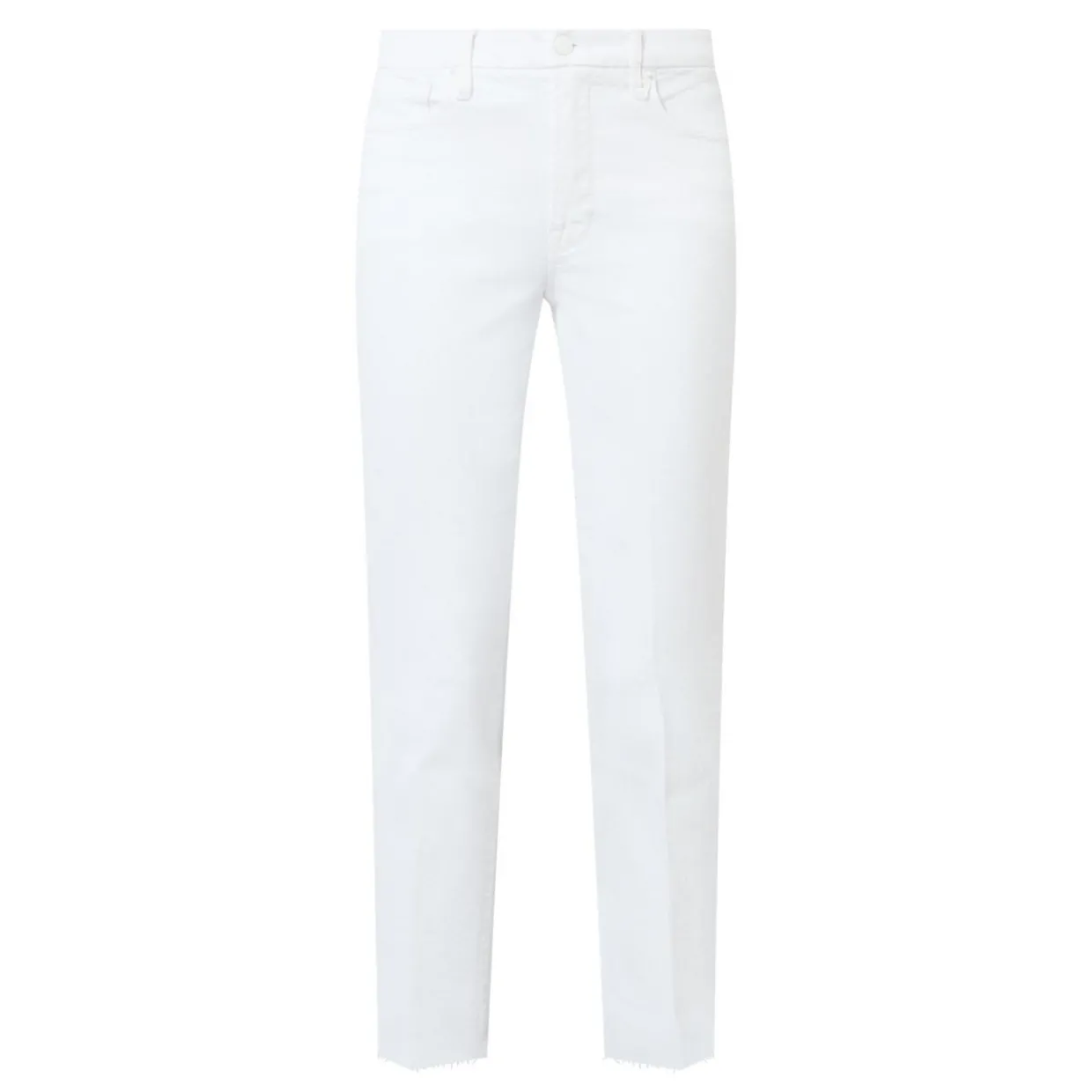 Good Raw Hem High-Rise Straight Leg Jeans