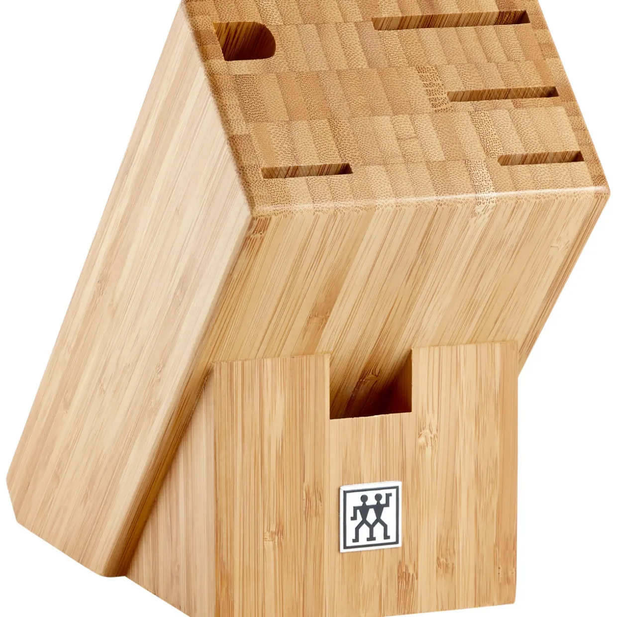 Gourmet 7 Piece Natural Bamboo Knife Block Set