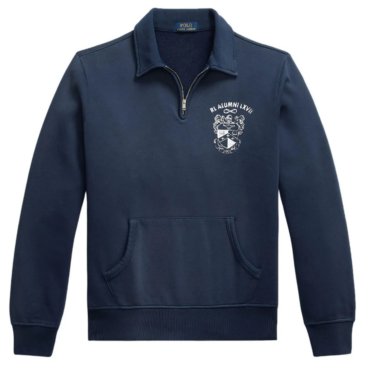 Graphic Quarter-Zip Fleece Sweatshirt
