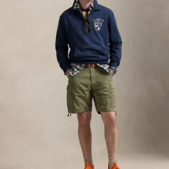 Graphic Quarter-Zip Fleece Sweatshirt