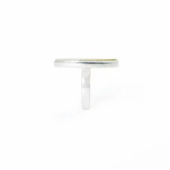 Green Jasper Disc Ring