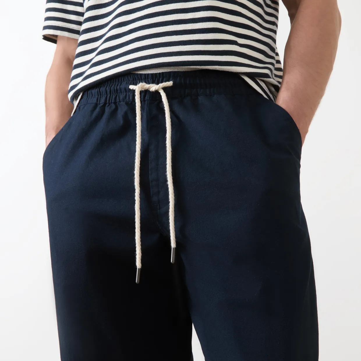 Greenport Drawstring Straight Leg Trousers
