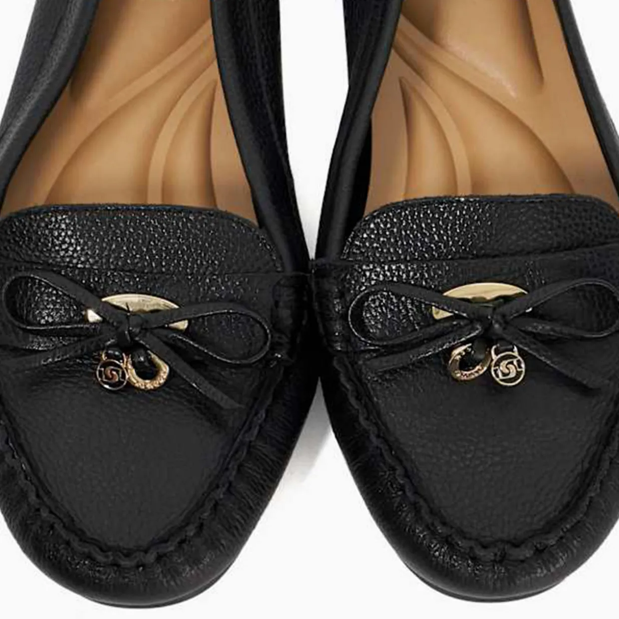 Grovers Wide-Fit Leather Moccasins