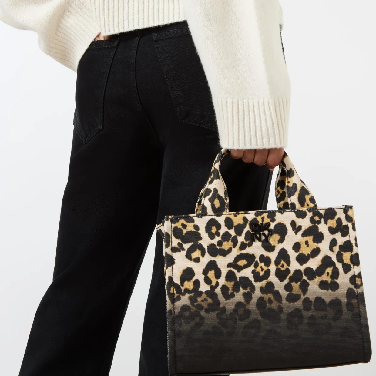 Hadlee Leopard Small Tote Bag