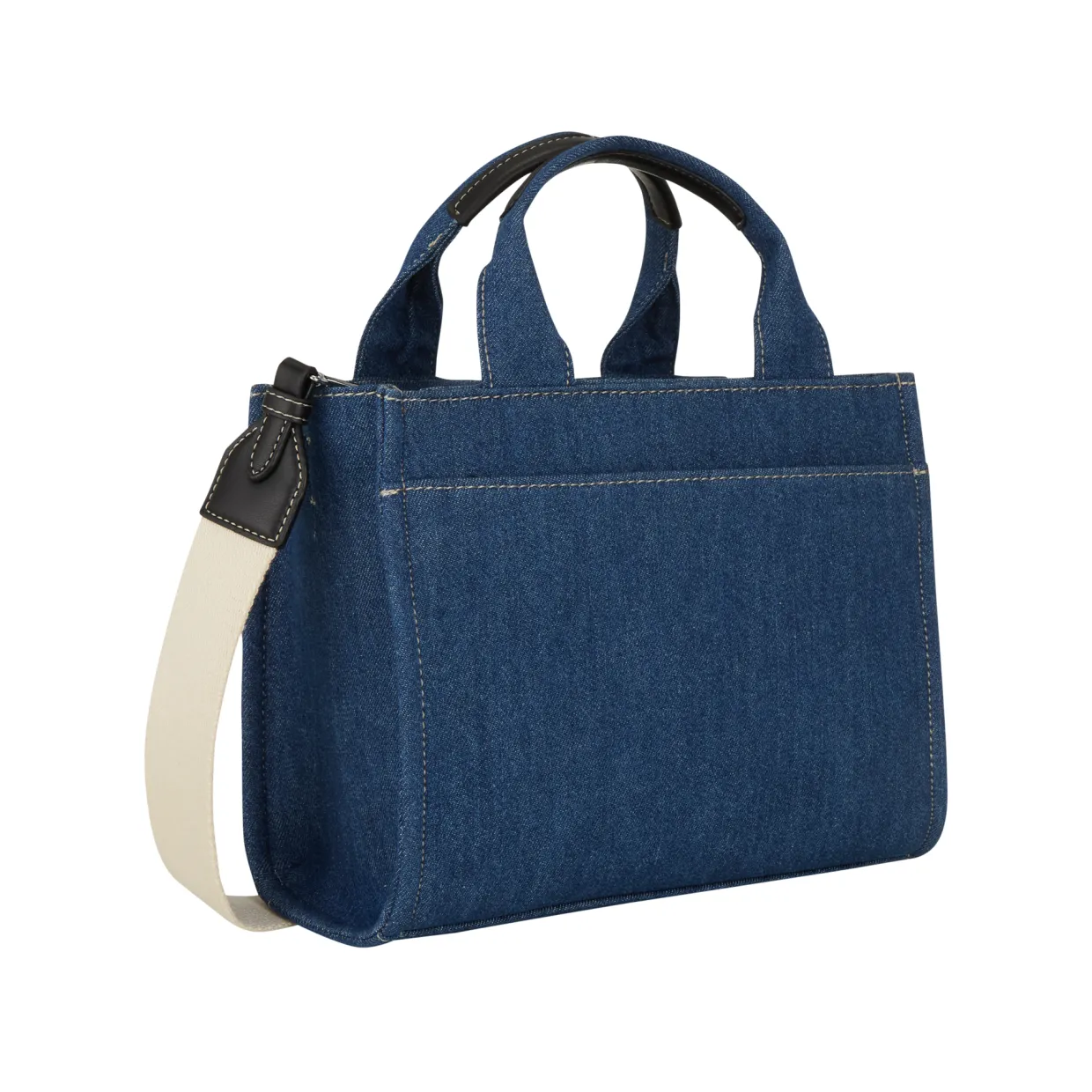 Hadlee Logo Denim Small Tote Bag