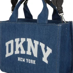 Hadlee Logo Denim Small Tote Bag