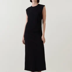 Haley Side Slit Flared Dress