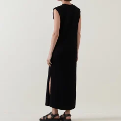 Haley Side Slit Flared Dress