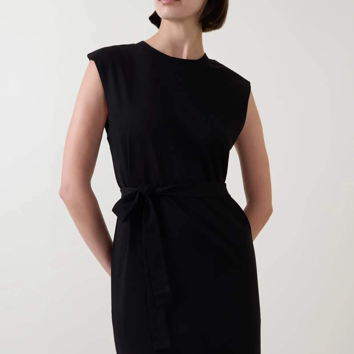 Haley Side Slit Flared Dress