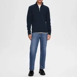Half-Zip Knitted Sweater