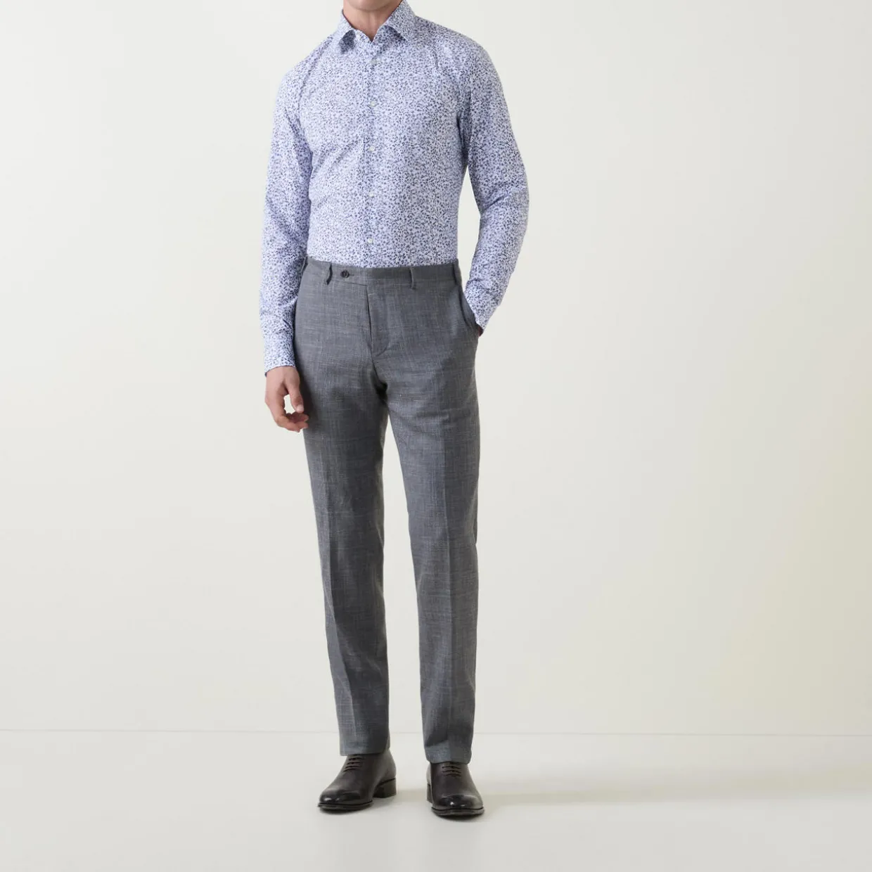 Hank Floral Single Cuff Formal Shirt