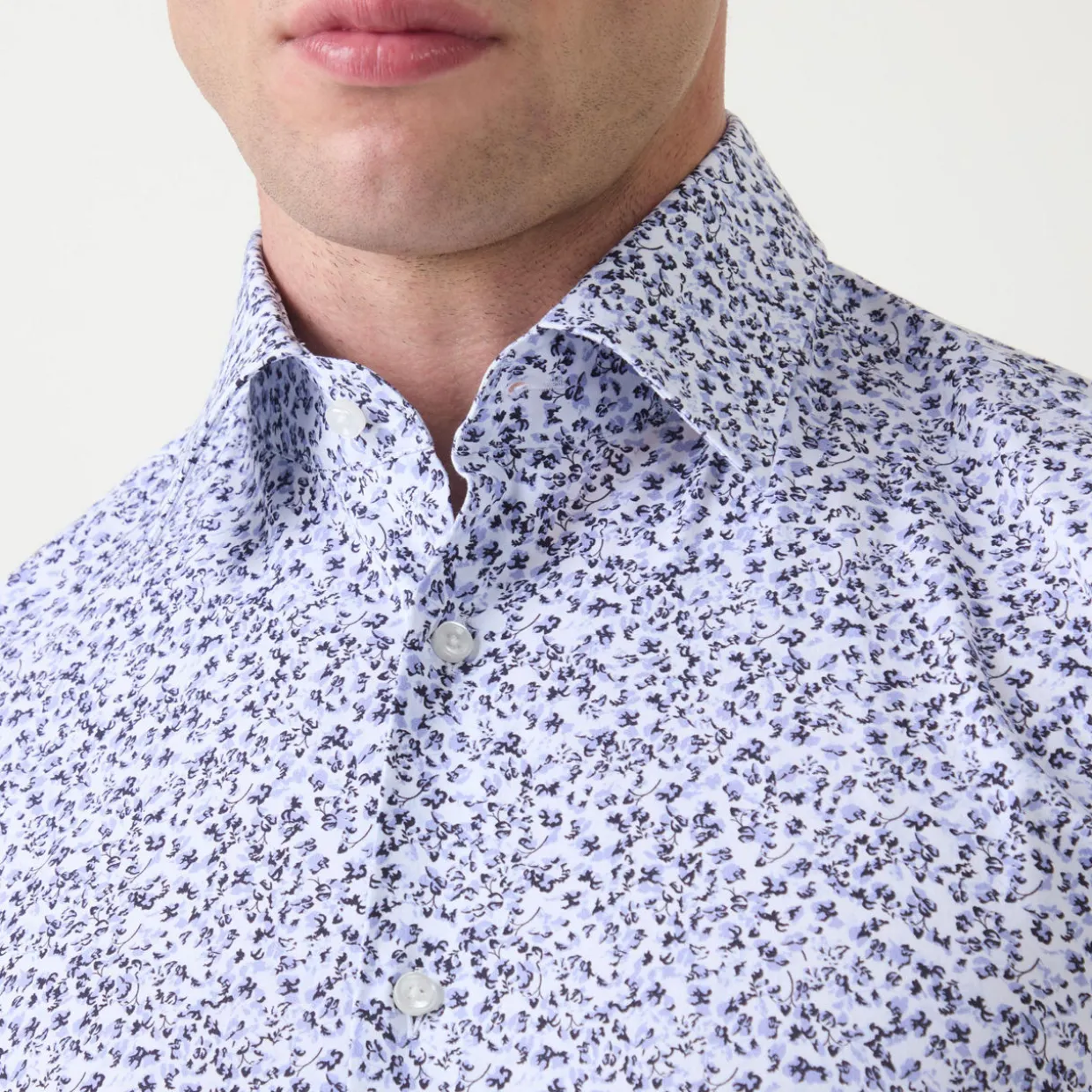 Hank Floral Single Cuff Formal Shirt