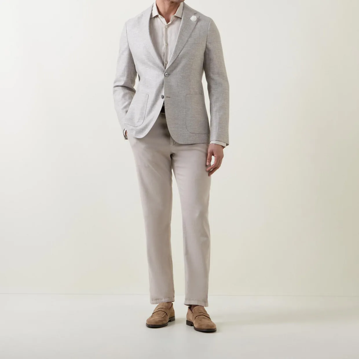 Hanry Micro Check Single-Breasted Jacket
