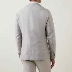 Hanry Micro Check Single-Breasted Jacket
