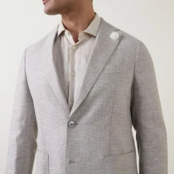 Hanry Micro Check Single-Breasted Jacket