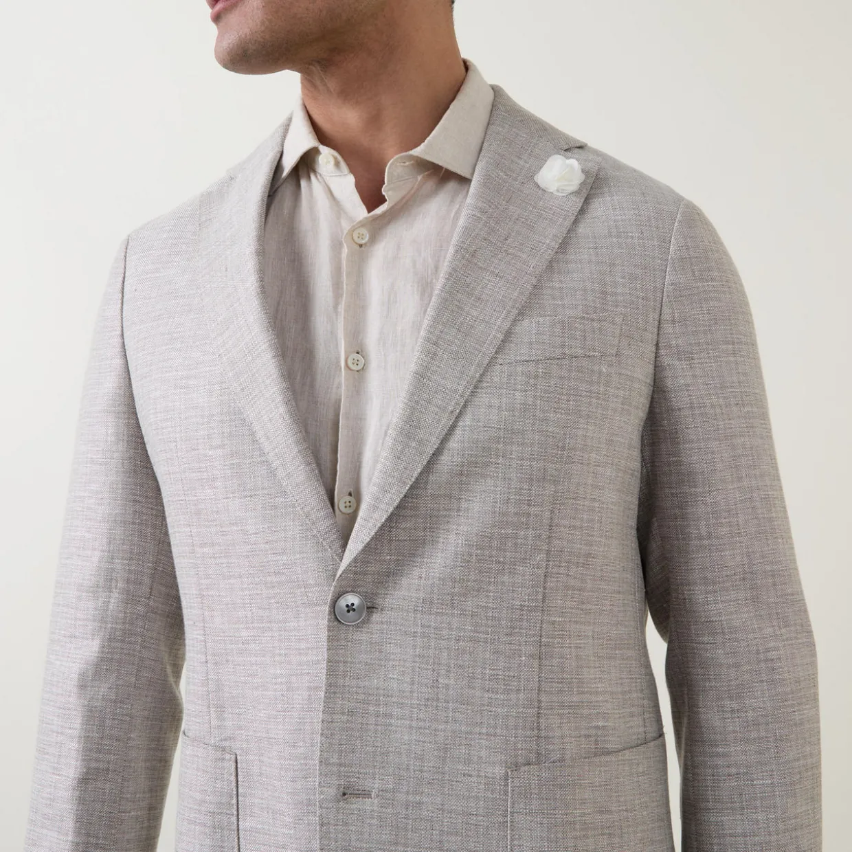 Hanry Micro Check Single-Breasted Jacket
