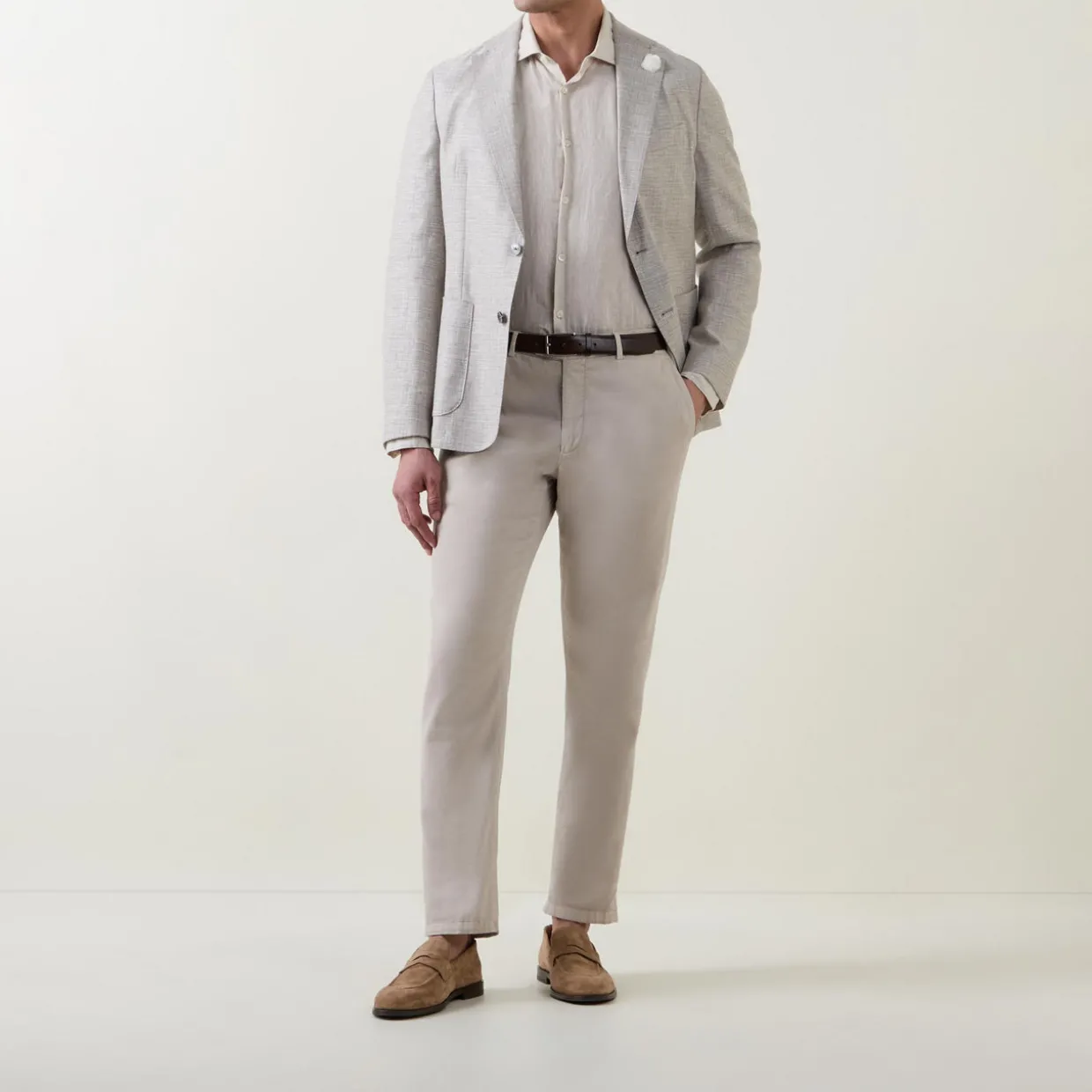 Hanry Micro Check Single-Breasted Jacket