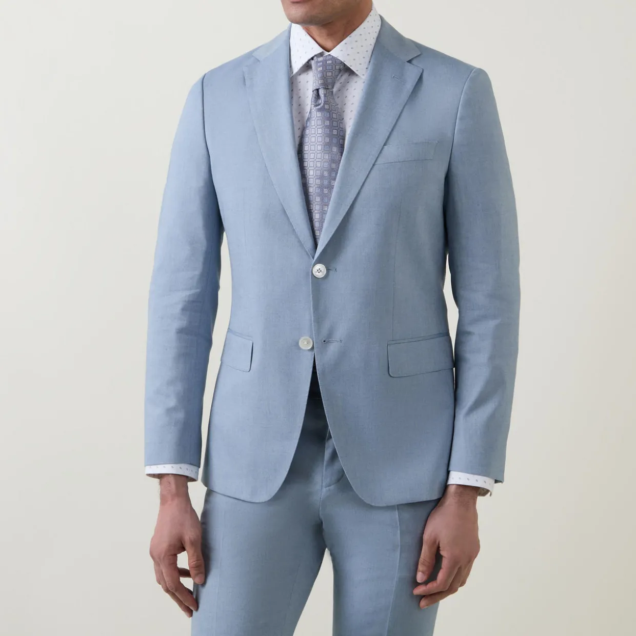 Hanry Single-Breasted Micro Pattern Suit Jacket