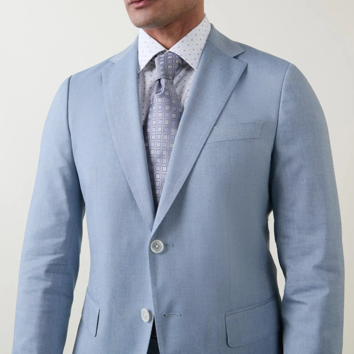 Hanry Single-Breasted Micro Pattern Suit Jacket