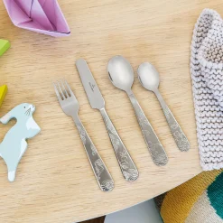 Happy as a Bear Children Cutlery Four-Piece Set