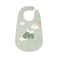 Happy Clouds Bib Green