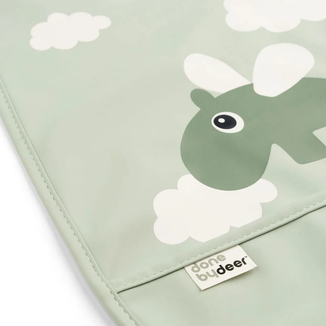 Happy Clouds Bib Green