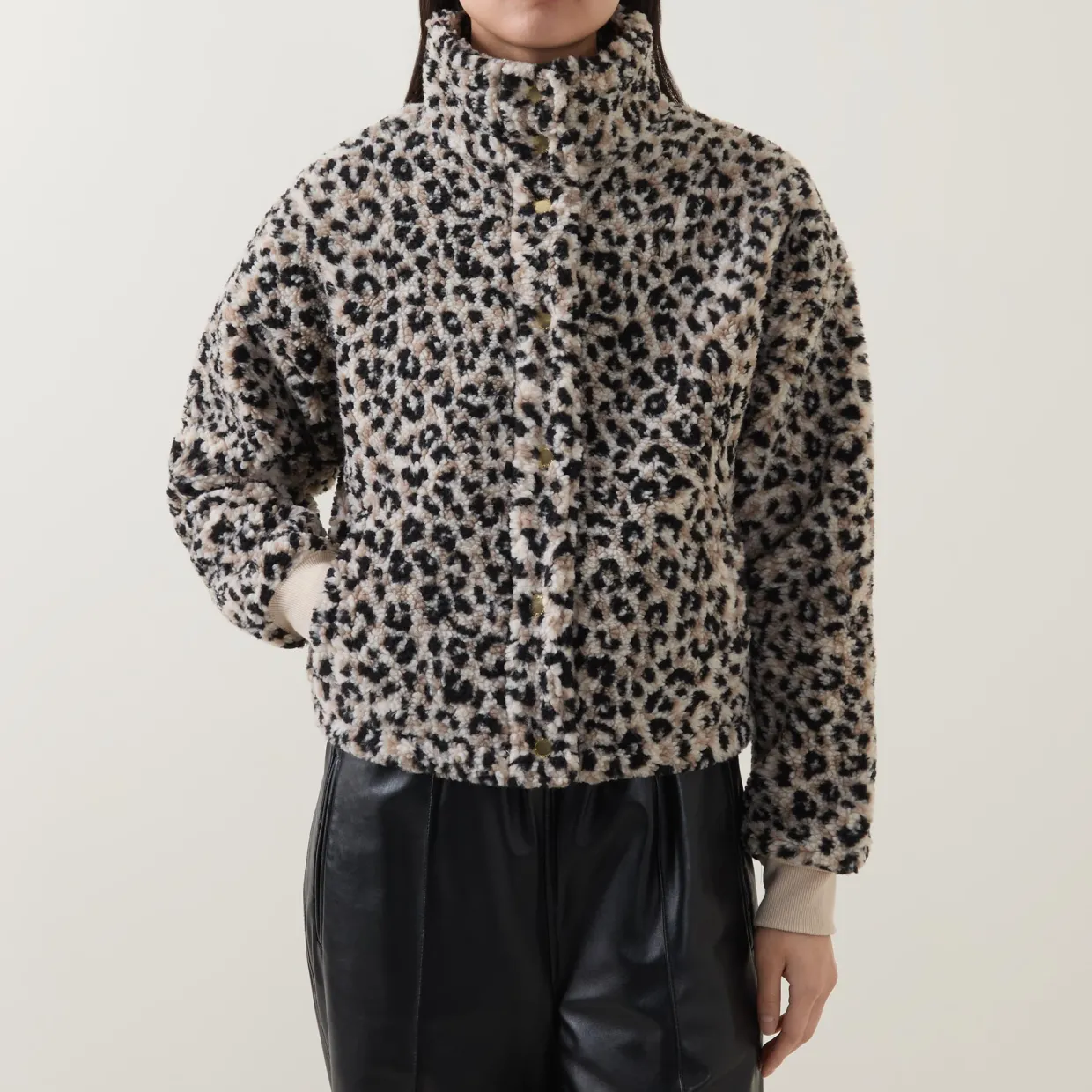 Harley Leopard Fleece Jacket