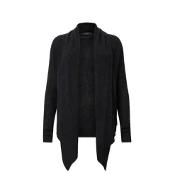 Harper Draped Open-Front Cardigan
