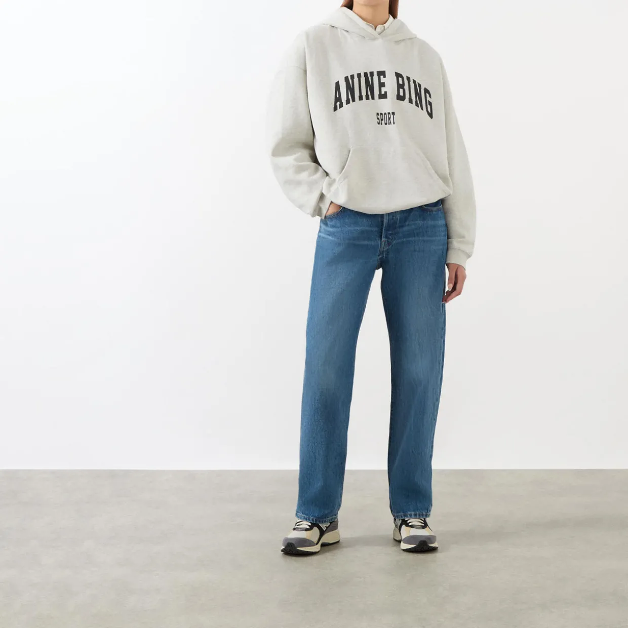 Harvey Logo Oversized Hoodie