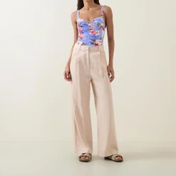 Hawaii Ruched Floral Swimsuit