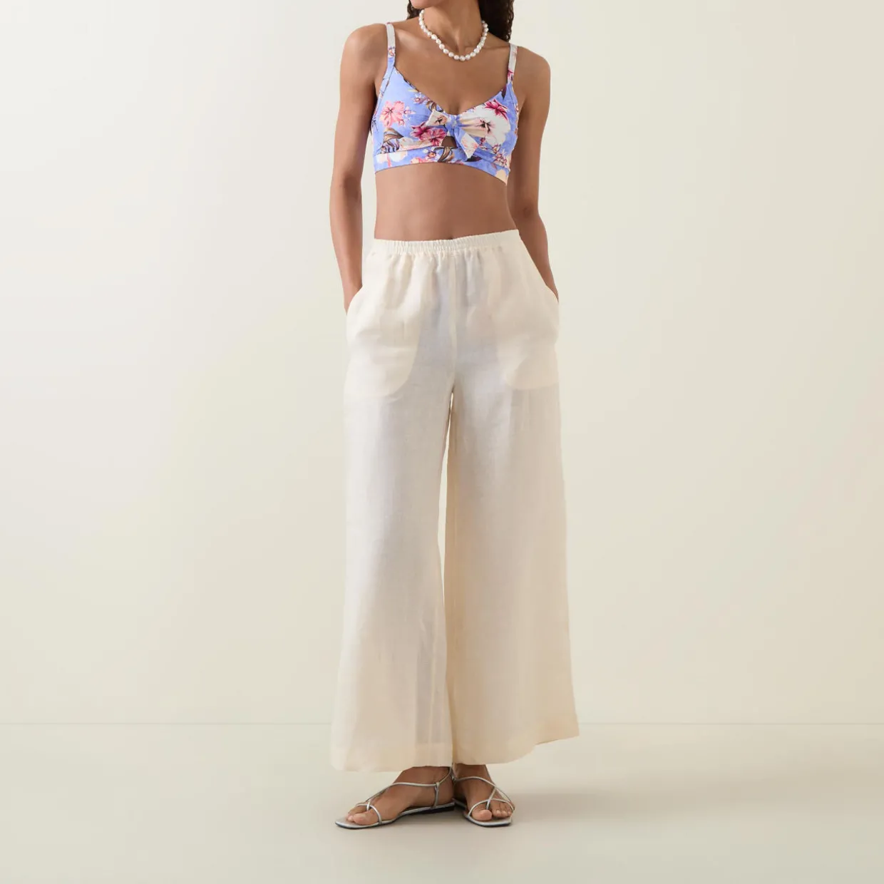Hawaii Tie Front Bikini Top