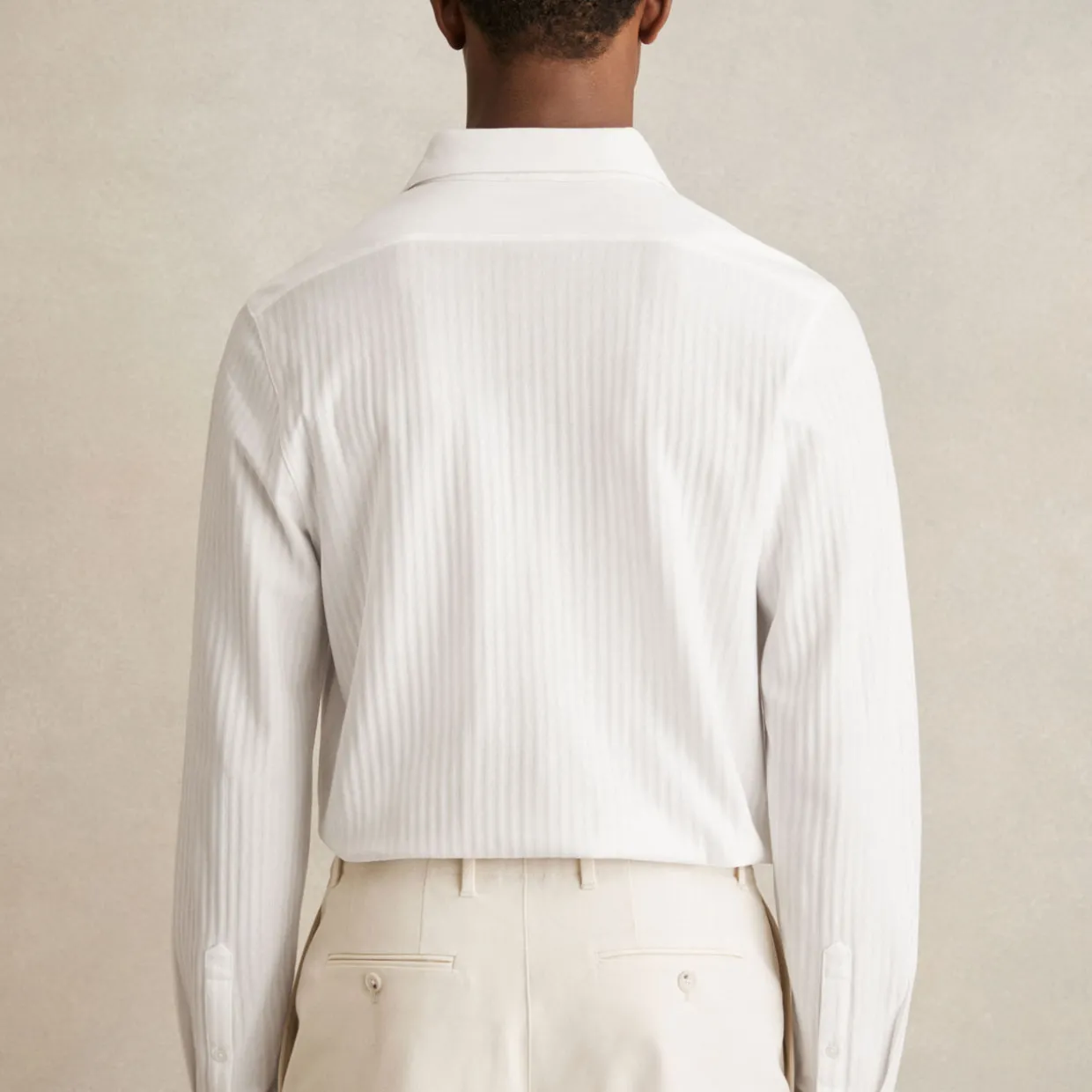 Hayes Stripe-Jacquard Shirt