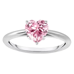 Heart-Shaped Zirconia Ring