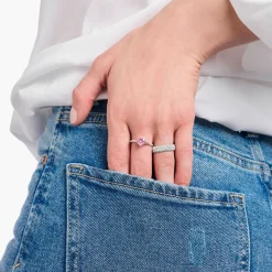 Heart-Shaped Zirconia Ring