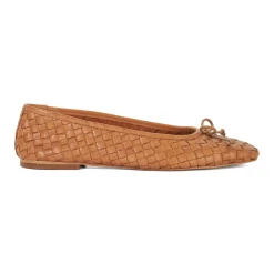 Heat Woven Bow Ballet Flats