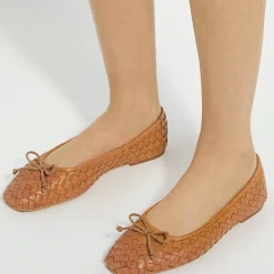 Heat Woven Bow Ballet Flats